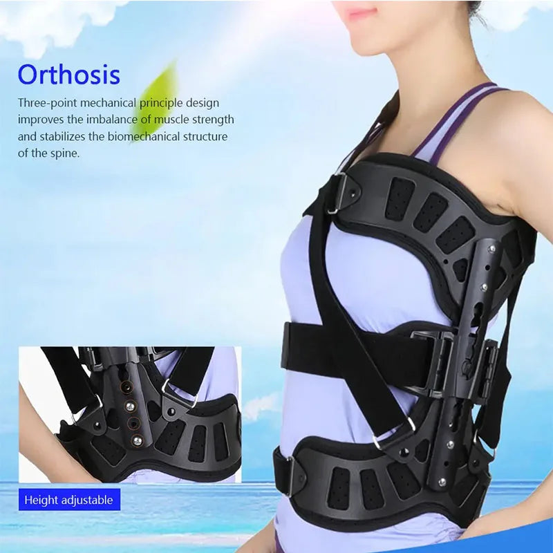 1Set Adjustable Corrector Scoliosis Posture Orthosis-Adults Health Support Brace for Back Postoperative Recovery