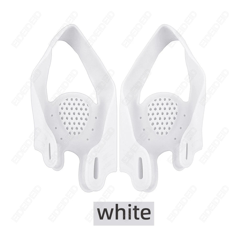 1/2 Pairs Double Hole Toe Separator Bunion Corrector Hallux Valgus Orthosis Thicken Shock Absorption Anti Wear pads man women