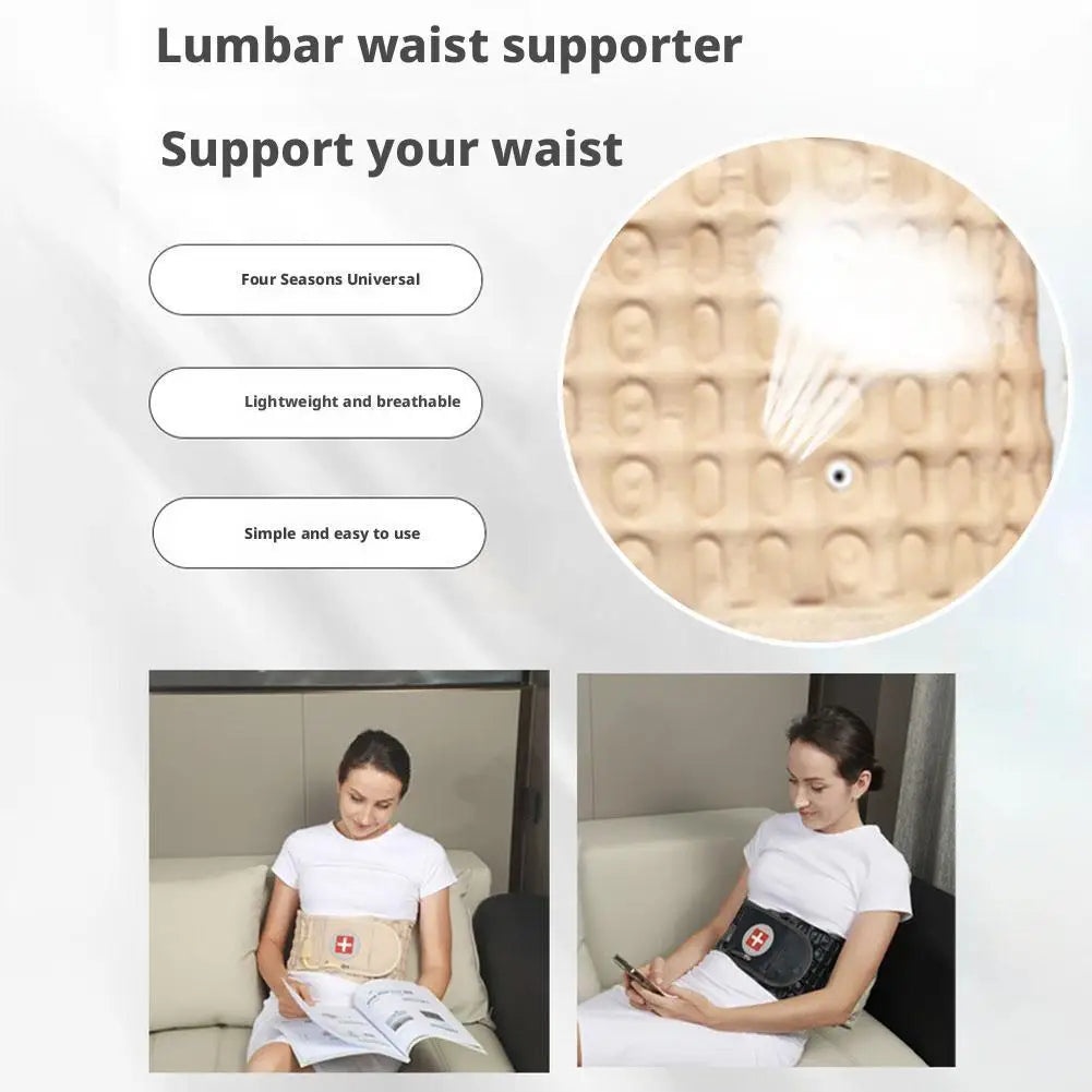 Adjustable Inflatable Lumbar Traction Belt Unisex Adult Air Decompression Brace Back Pain Relief Posture Corrector Spine Support