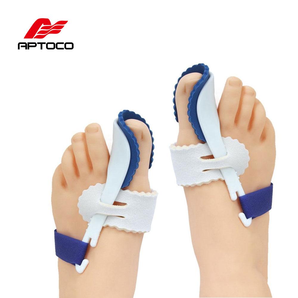 2Pcs Big Toe Separator Corrector Straightener Bunion Splint Toe Straightener Foot Pain Relief Hallux Valgus Feet Care
