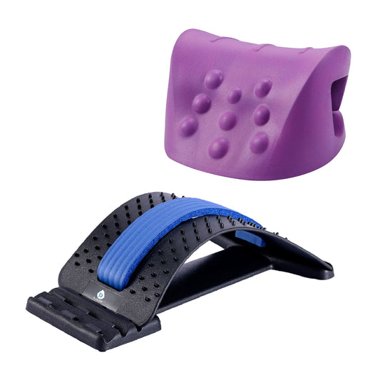 Pursonic Back and Neck Relief Bundle – Includes Back Stretching Device & Neck and Shoulder Stretcher and Relaxer