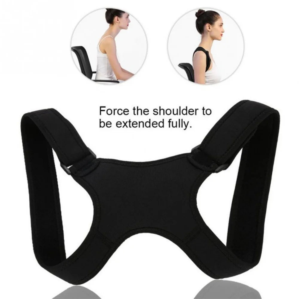 Unisex Breathable Back Posture Correction Belt Hunchback Prevention Sitting Posture Shaping Aid for Correct Body Alignment