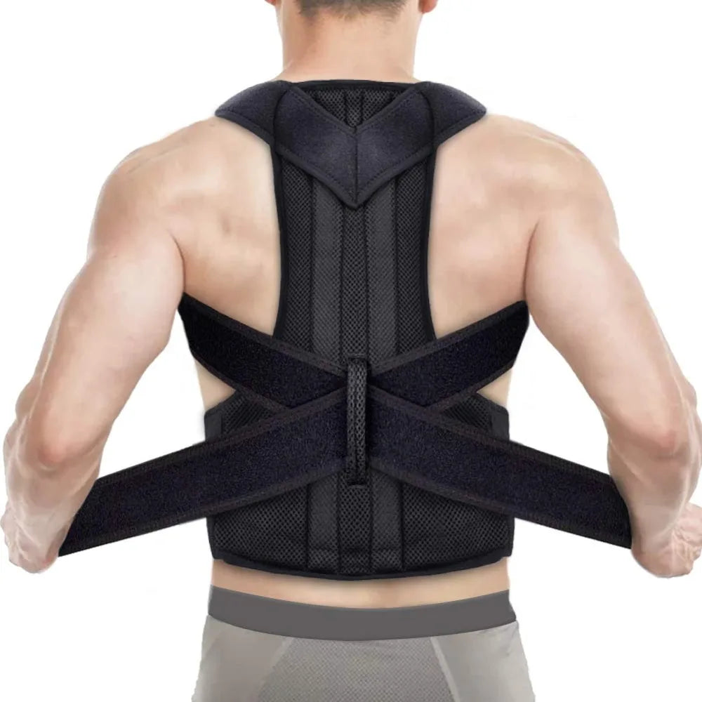 Adjustable Posture Corrector Brace for Hunchback Relief - Comfortable Invisible Back Support Improves Sitting Standing Posture