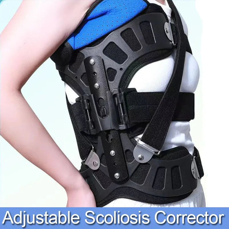 1Set Adjustable Corrector Scoliosis Posture Orthosis-Adults Health Support Brace for Back Postoperative Recovery