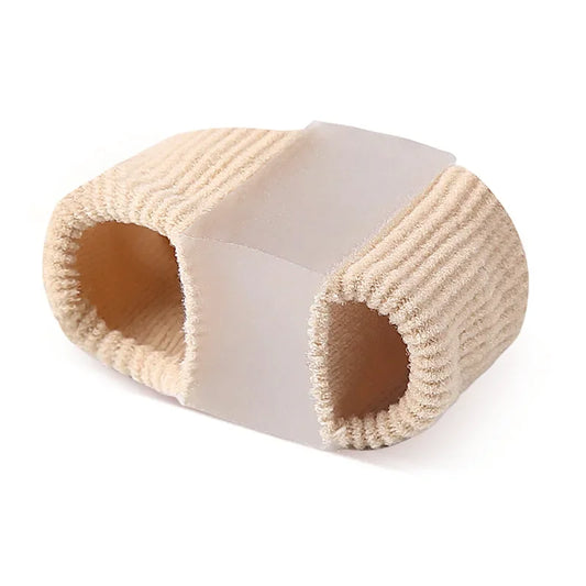 1pc Toe Separator Fiber Double Hole Gel Block Big Toe Separator Silicone Men Women Toe Orthotics Corrector De Juanetes Para Pies