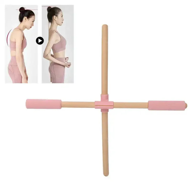Yoga Stick Beech Wood Posture Corrector Hunchback Correction Tool Improves Flexibility Body Neck Exercise Relieve Muscle Pain